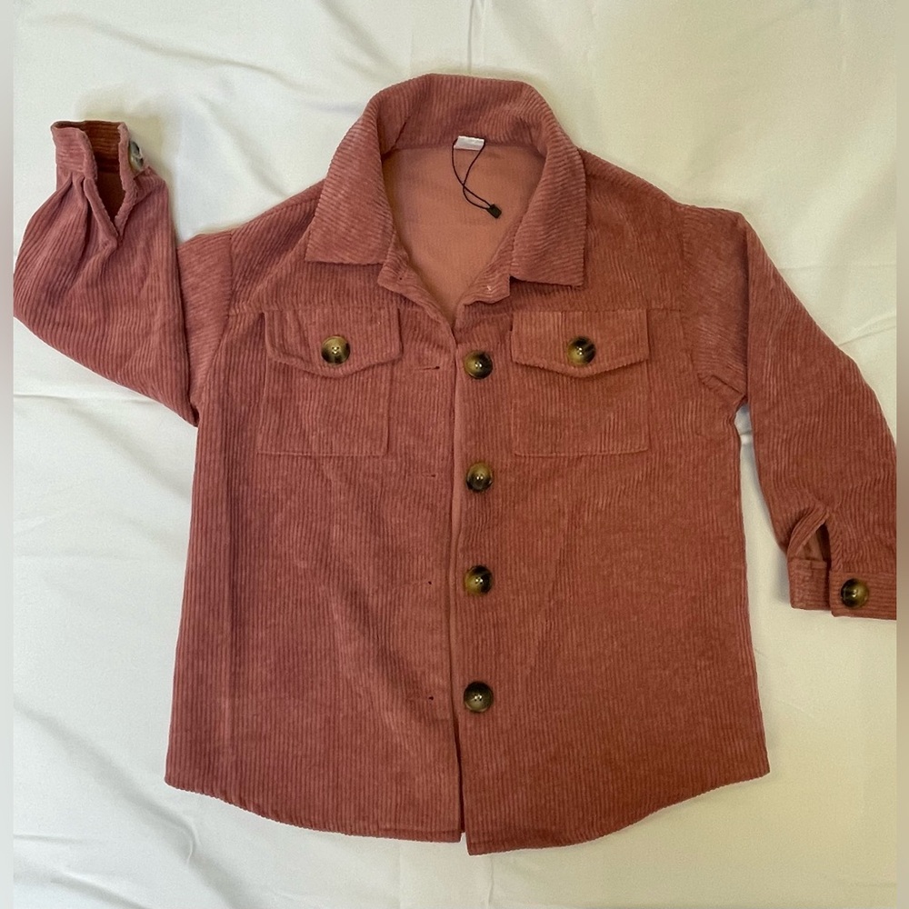 Kid’s Corduroy Shacket with Pockets